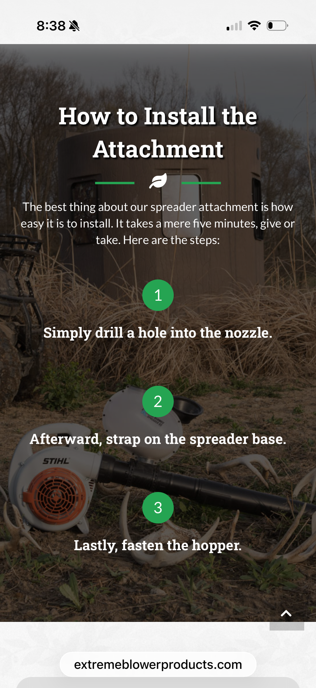 Extreme Blower Products- XD Food Plot Seeder and Fertilizer Spreader Kit