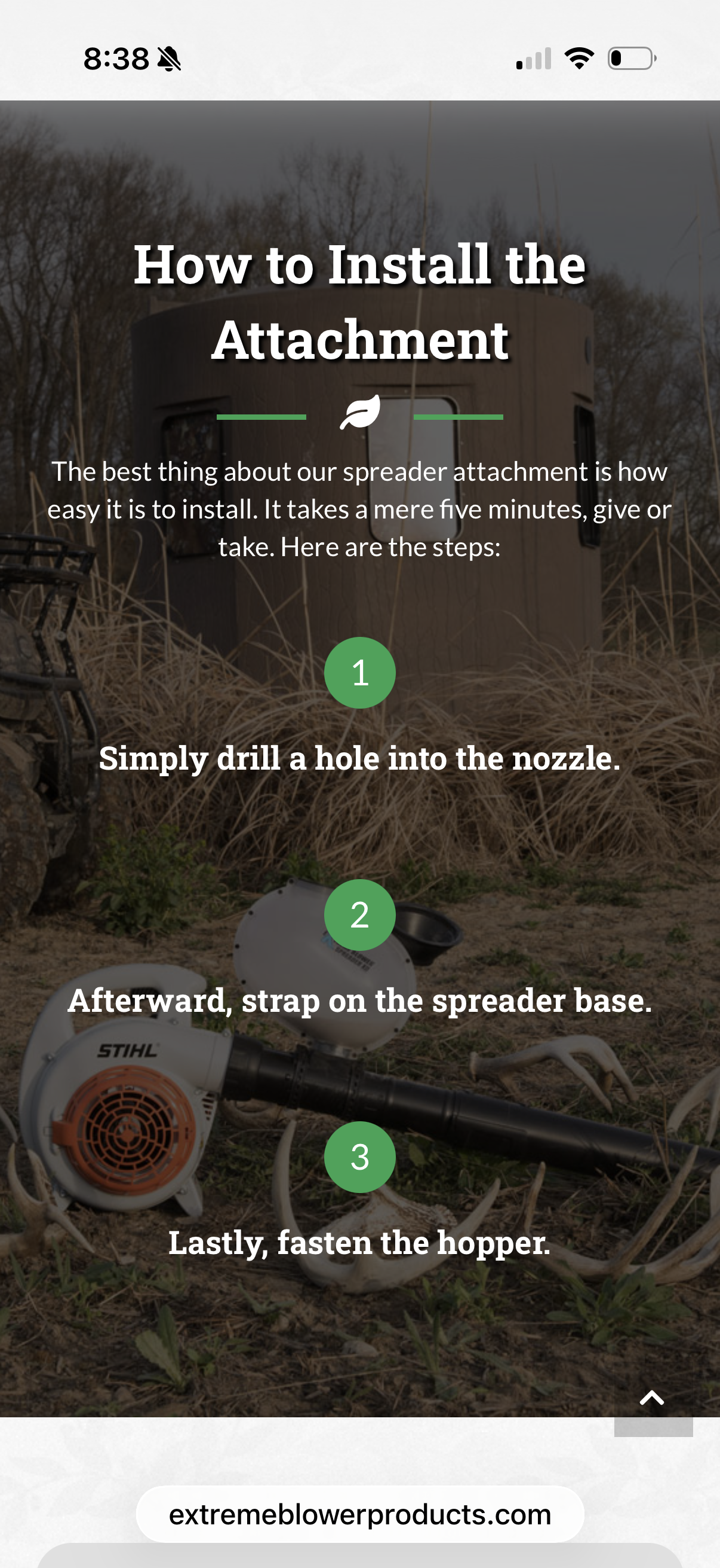 Extreme Blower Products- XD Food Plot Seeder and Fertilizer Spreader Kit