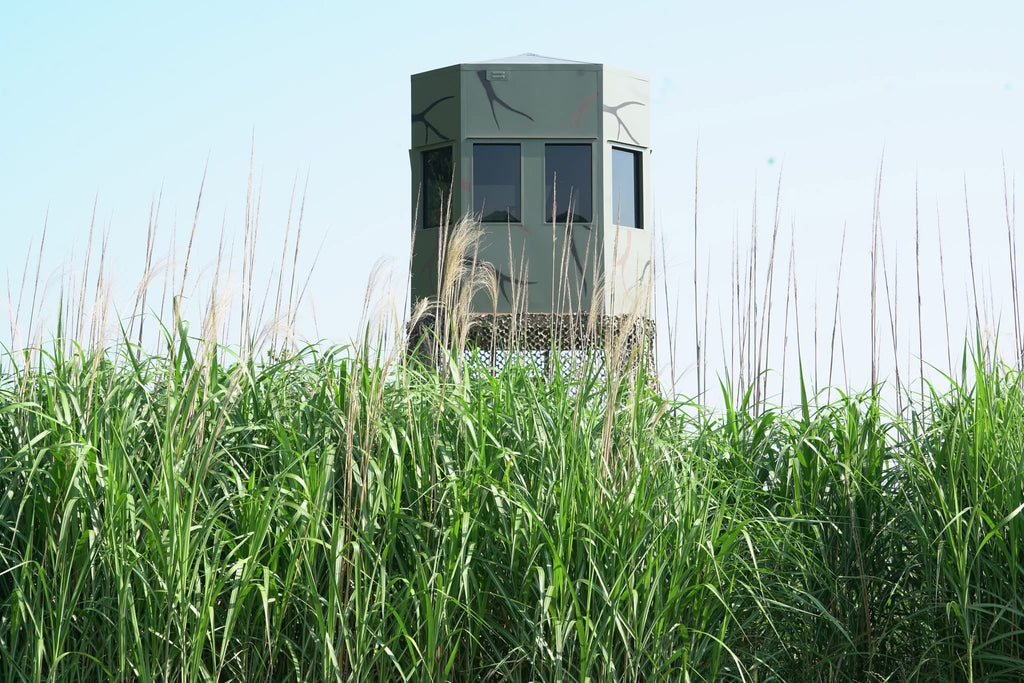 Double Drop Hunting Blind 5x6 Bow Windows Side Entry