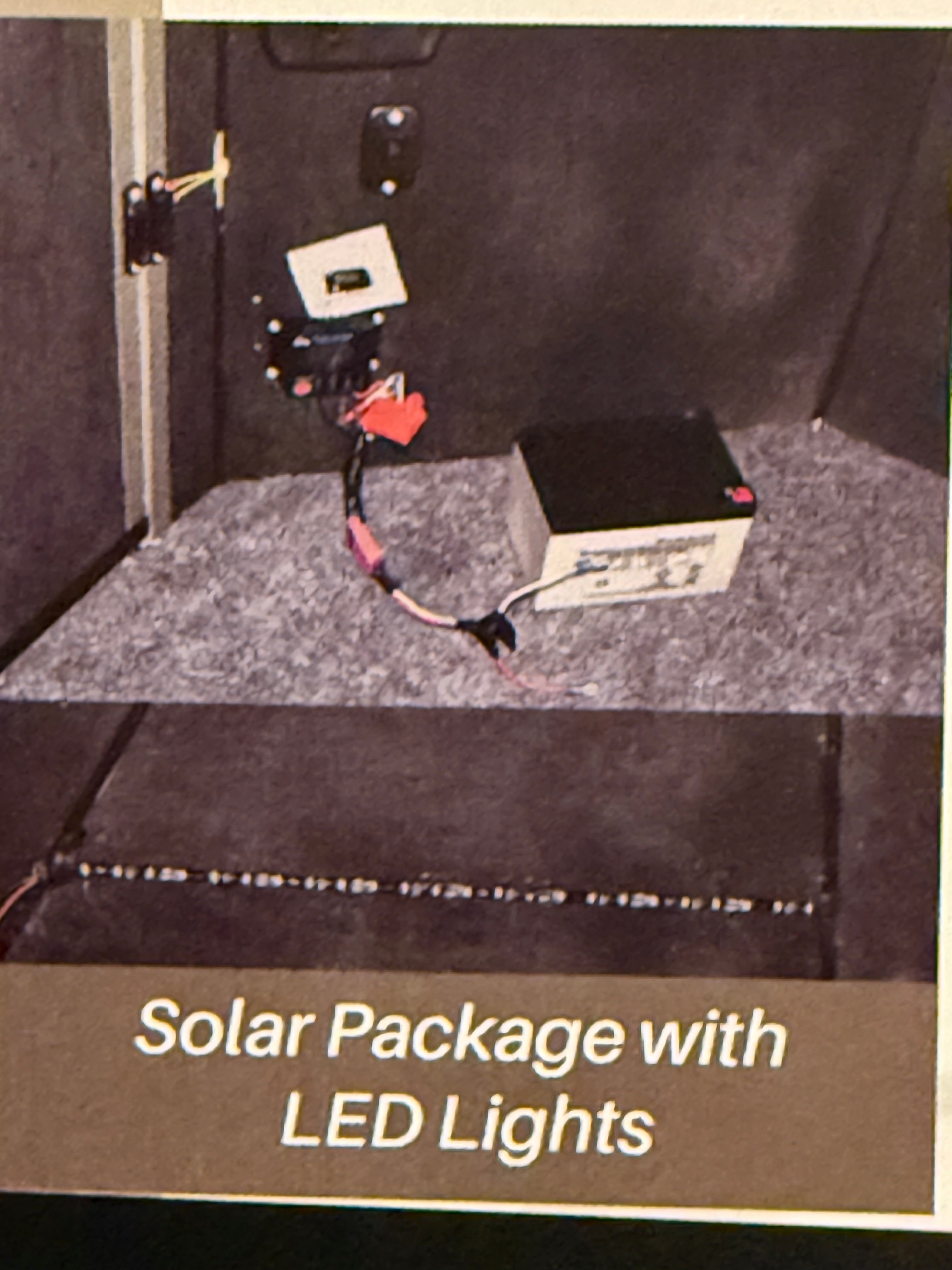 Double Drop Solar Package With LED Lights
